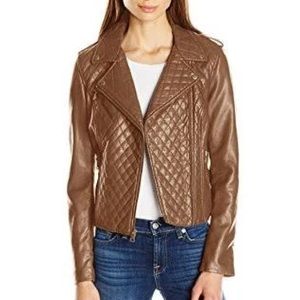 Levi’s Brown Leather Moto Jacket
